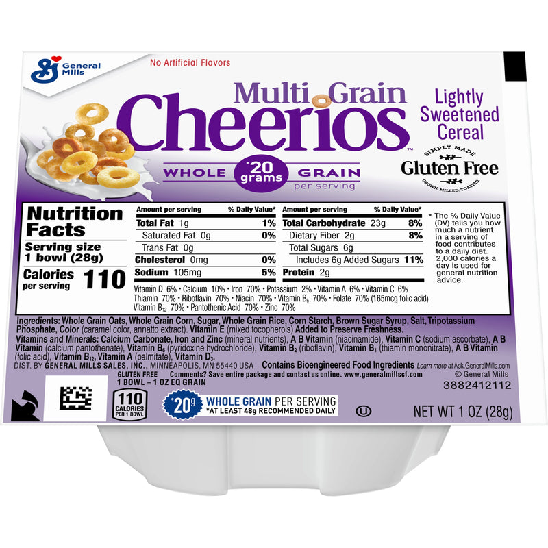 Multigrain Cheerios™ Cereal Single Serve Bowlpak 1 Ounce Size - 96 Per Case.