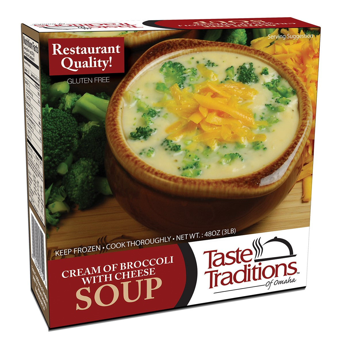 Cream Of Broccoli W Cheese Retail Pack 3 Pound Each - 6 Per Case.