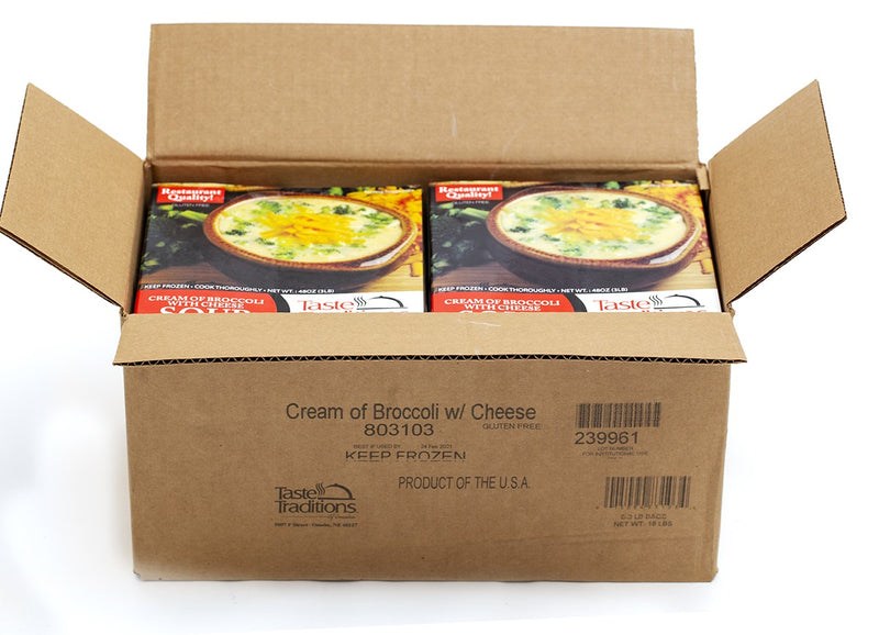 Cream Of Broccoli W Cheese Retail Pack 3 Pound Each - 6 Per Case.