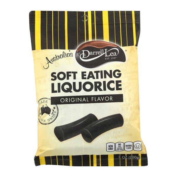 Darrell Soft Eating Liquorice - Original - Case of 8 - 7 Ounce.