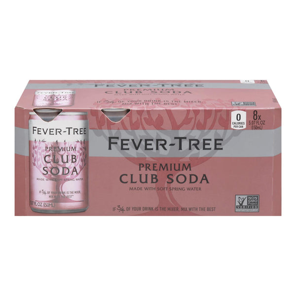 Fever-tree - Club Soda Cans - Case of 3-8/5.07Fluid Ounce