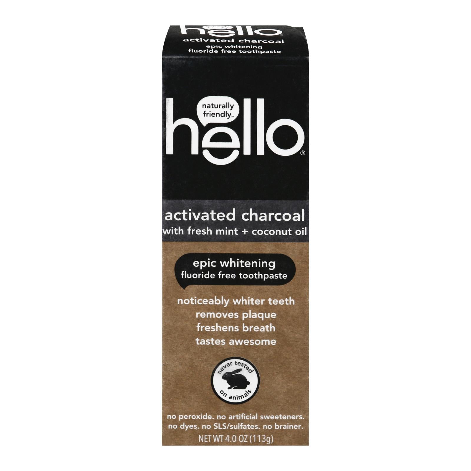 Hello Products Llc - Tpst Act Char Wht Flrd Fr - Case of 6-4 Ounce