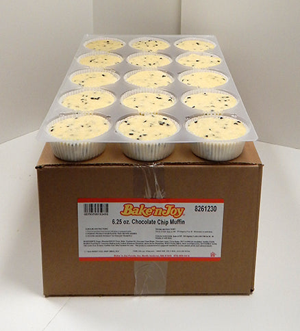 Bake'n Joy Chocolate Chip Muffin Batter 6.25 Ounce Size - 75 Per Case.