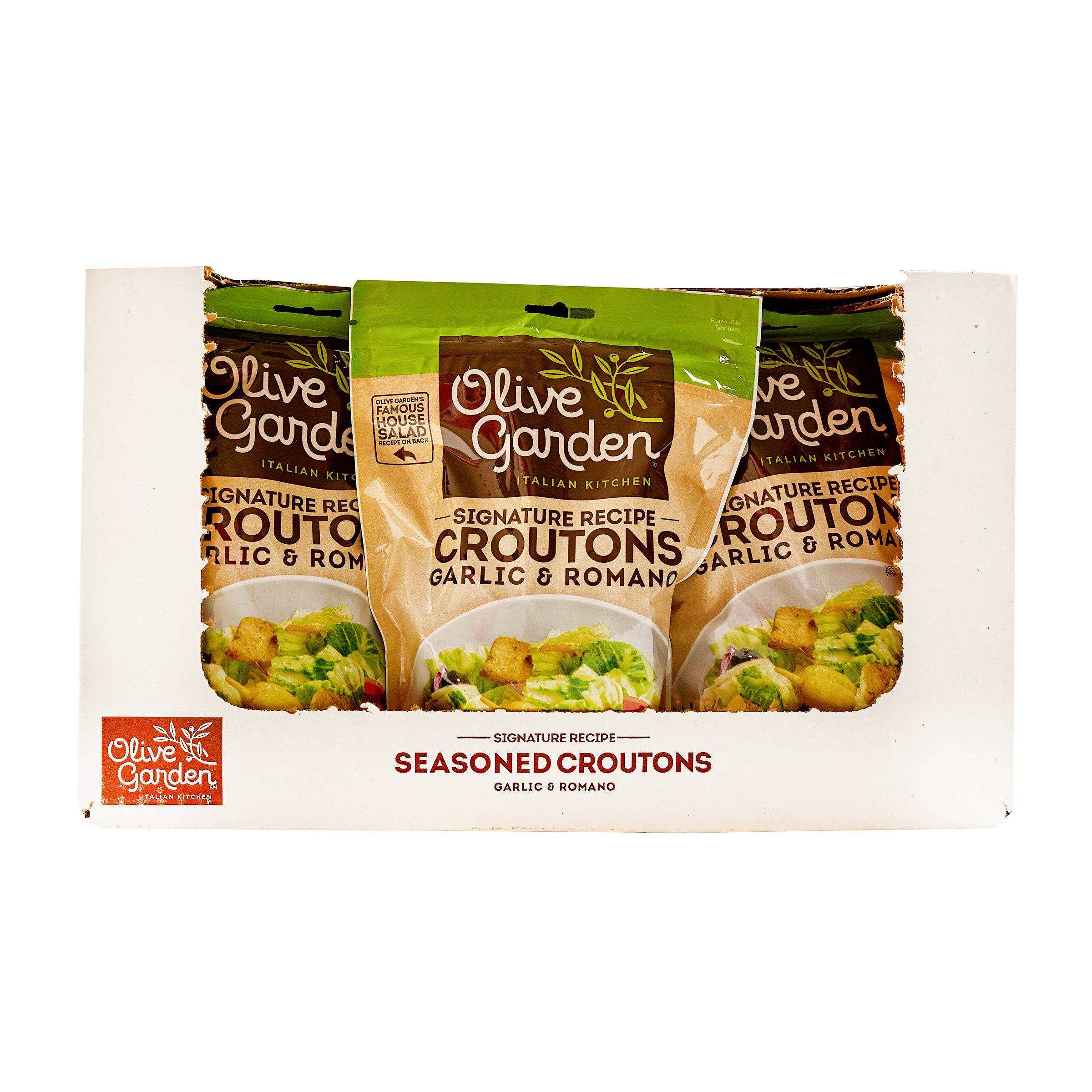 Garlic & Romano Seasoned Croutons 5 Ounce Size - 9 Per Case.