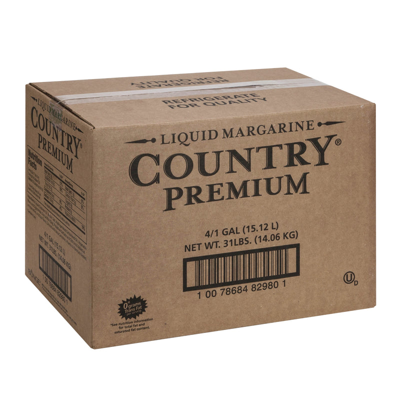 Country Premium Liquid Margarine 1 Gallon - 4 Per Case.