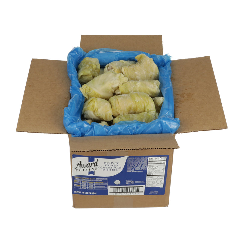 Award Cuisine Cabbage Rolls IQF 4.83 Ounce Size - 48 Per Case.