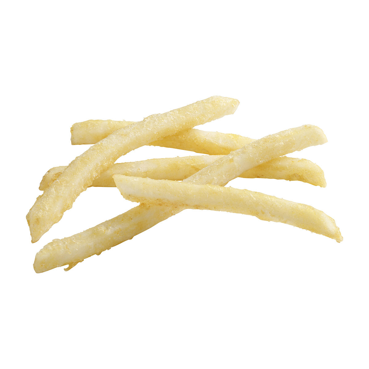 Simplot Thunder Crunch 8" Battered Straightcut Fries 5 Pound Each - 6 Per Case.