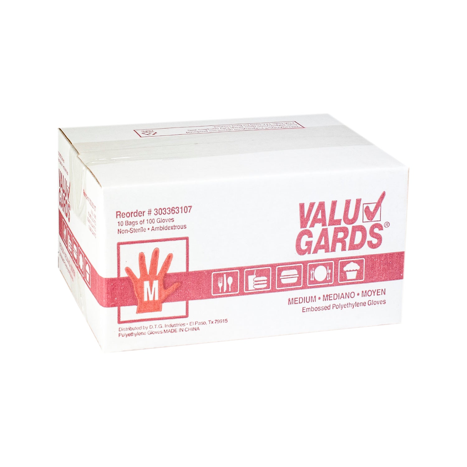 Glove Poly Medium 100 Each - 100 Per Case.