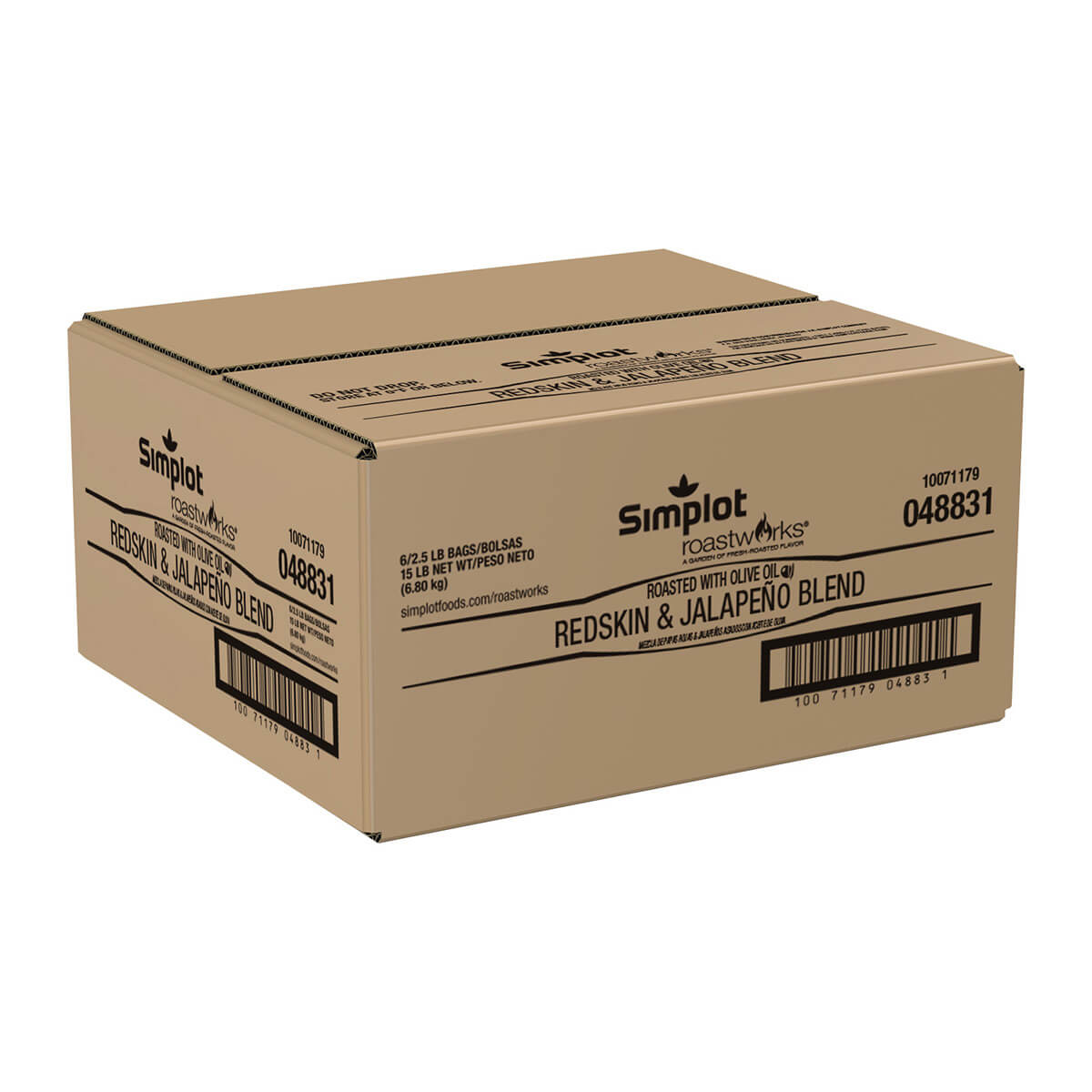 Simplot Roastworks Roasted Redskin Potatoes &jalapeno Blend 2.5 Pound Each - 6 Per Case.