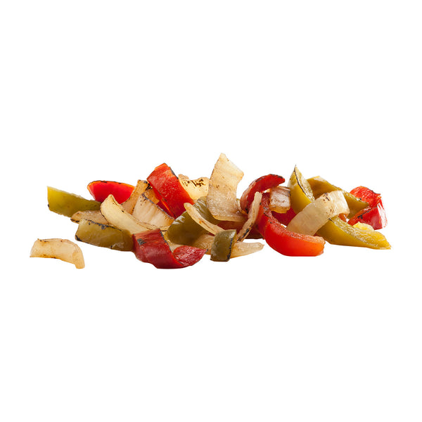 Simplot Roastworks 8" Rte Flame Roasted Unseasoned Peppers & Onions Blend 2.5 Pound Each - 6 Per Case.
