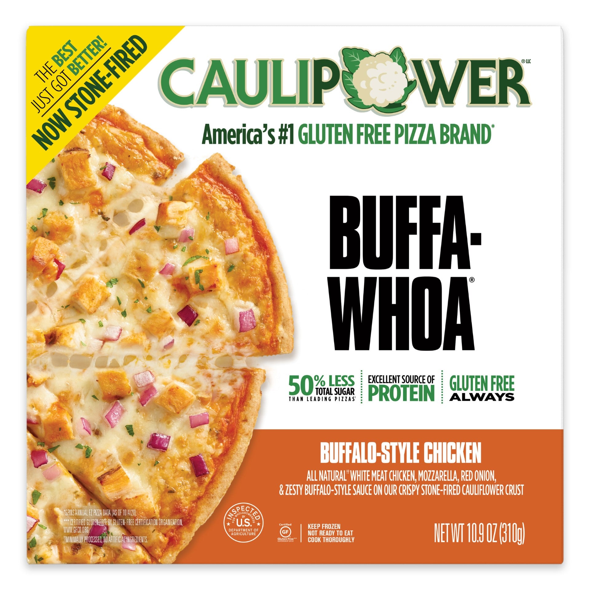 Caulipower Buffalo Chicken Pizza 10.9 Ounce Size - 8 Per Case.