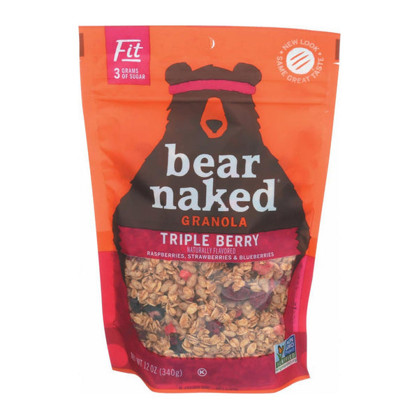 Bear Naked Granola - Triple Berry Fit - Case of 6 - 12 Ounce.