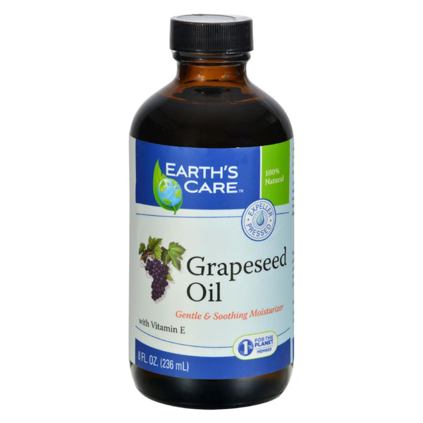 Earth's Care 100% Pure Grapeseed Oil - 8 fl Ounce