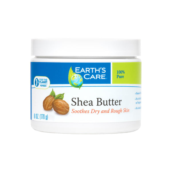 Earth's Care Shea Butter - 100 Percent Pure - Natural - 6 Ounce