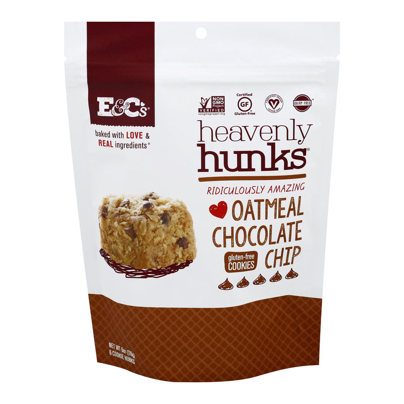 Heavenly Hunks - Cookie Oatmeal Chocolate Chip - Case of 6 - 6 Ounce