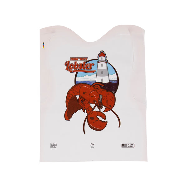 Neatgards Embossed Poly Adult Lobster Print Bib Ea 500 Each - 500 Per Case.