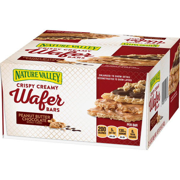 Nature Valley™ Wafer Bars Peanut Butter Chocolate 15.6 Ounce Size - 4 Per Case.