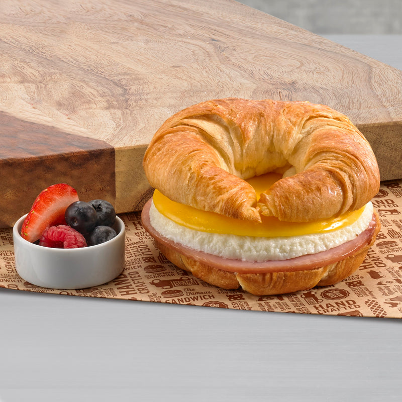 Deli Express Ham Egg & Cheese On A Croissant 4.4 Ounce Size - 10 Per Case.