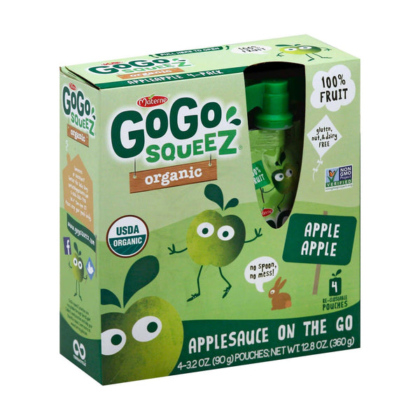 GoGo Squeeze Sauce - Apple - Case of 12 - 3.2 Ounce.