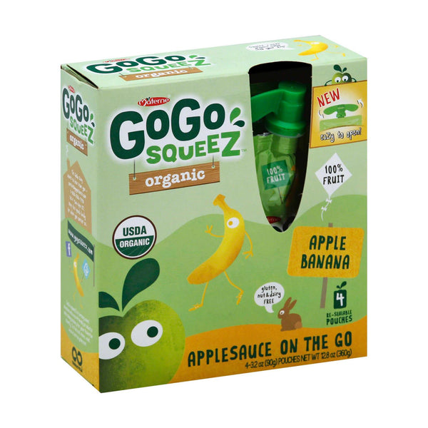 GoGo Squeeze Applesauce - Apple banana - Case of 12 - 3.2 Ounce.