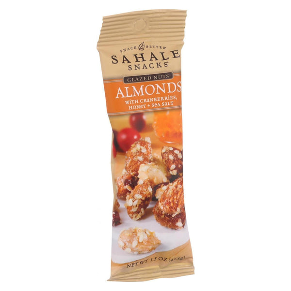 Sahale Snacks Glazed Nuts - Almonds with Cranberries Honey and Sea Salt - 1.5 Ounce - Case of 9