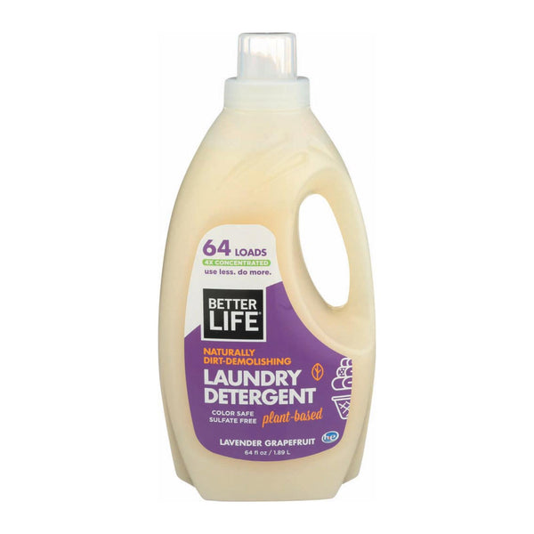 Better Life Laundry Detergent - Lavender Grapefruit - Case of 4 - 64 fl Ounce