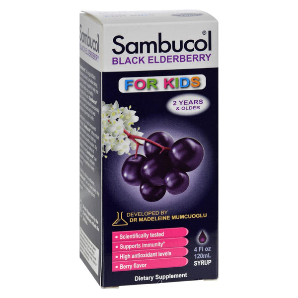 Sambucol - Black Elderberry Liquid For Kids - 4 fl Ounce