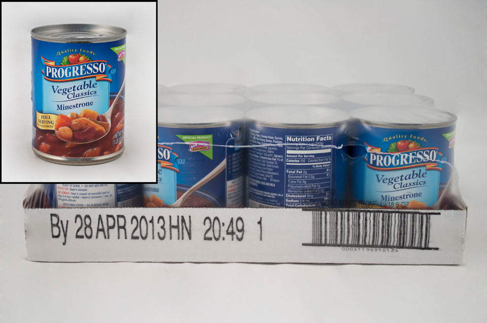 Progresso™ Soup Vegetable Minestrone 19 Ounce Size - 12 Per Case.