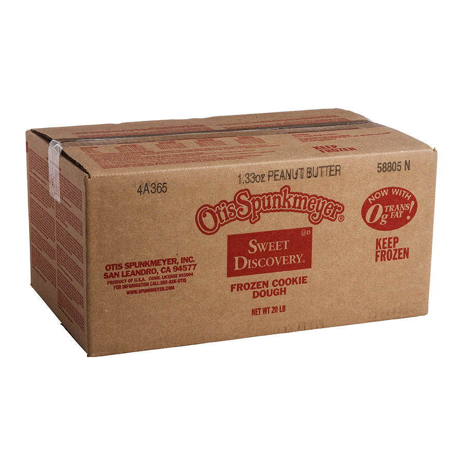 Peanut Butter Frozen Cookie Dough 1.26 Ounce Size - 1 Per Case.