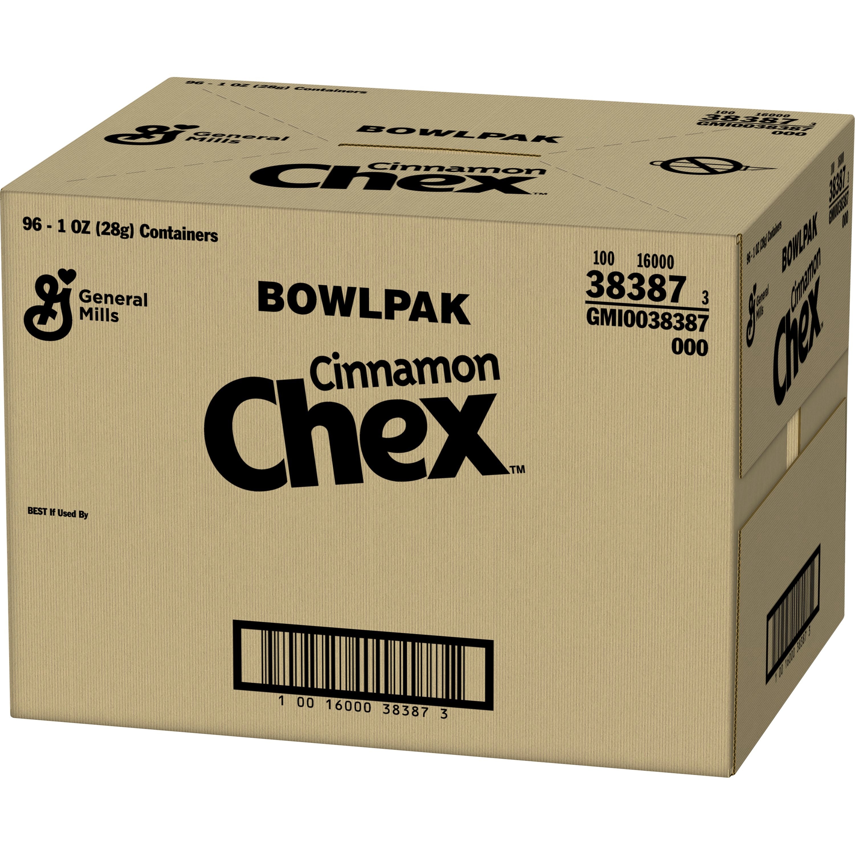 Cinnamon Chex™ Cereal Single Serve Bowlpak 1 Ounce Size - 96 Per Case.
