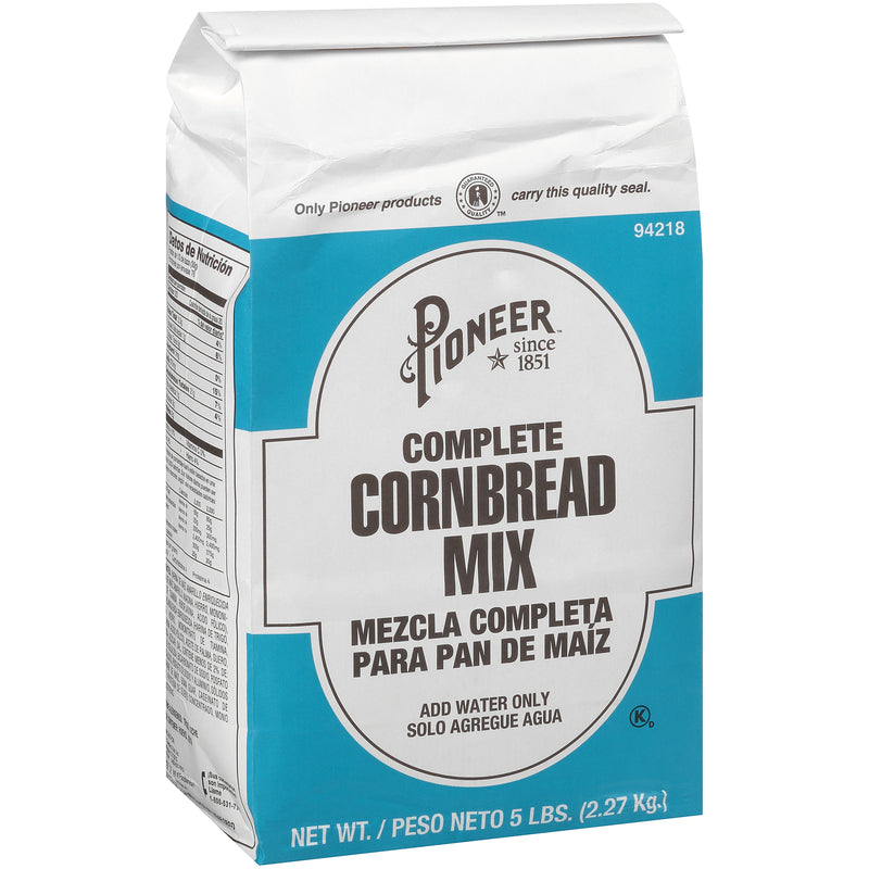 Pioneer Complete Corn Bread Mix 5 Pound Each - 6 Per Case.