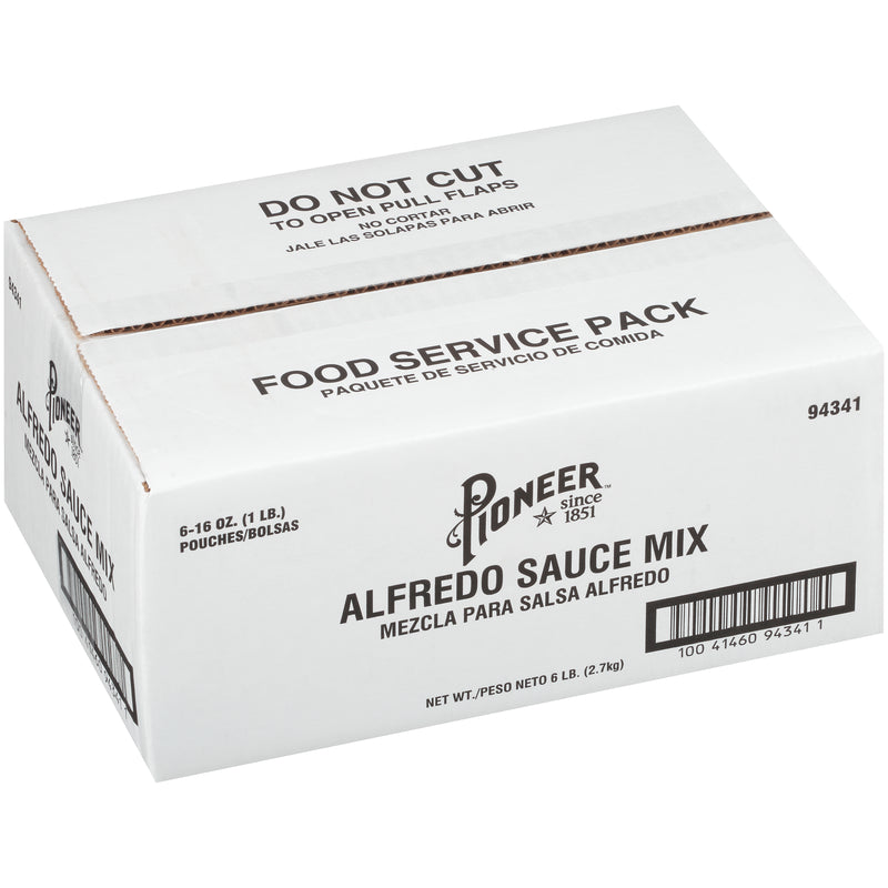 Pioneer Alfredo Sauce Mix 16 Ounce Size - 6 Per Case.