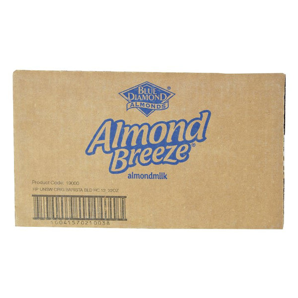 Almond Breeze Barista Blend Unsweetened Original 32 Ounce Size - 12 Per Case.