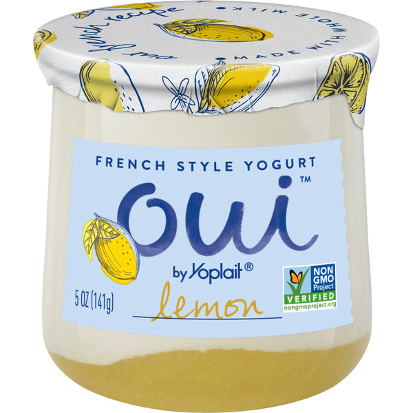 Oui™ By Yoplait® French Style Yogurt Lemon 5 Ounce Size - 8 Per Case.