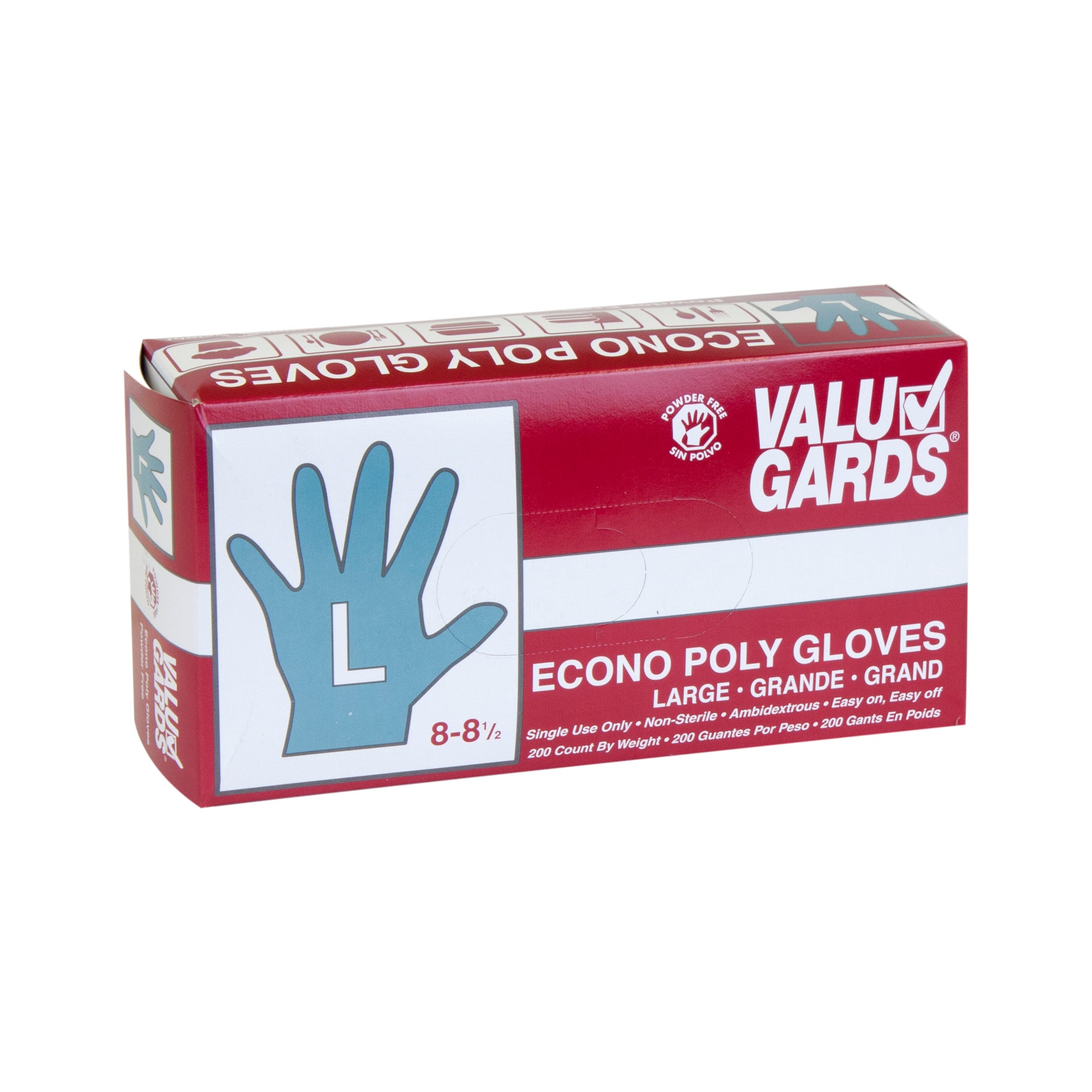 Glove Poly Large 200 Each - 4 Per Case.
