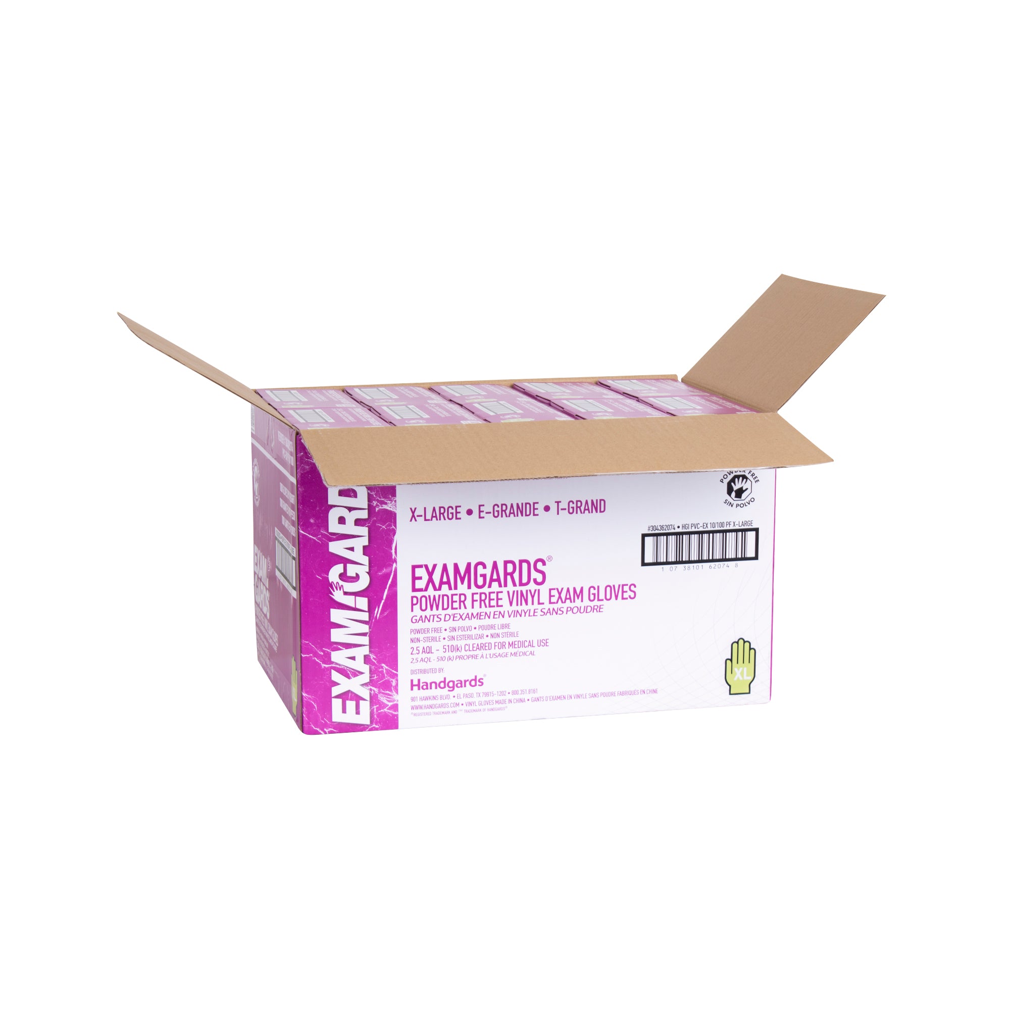 Glove Vinyl Exam Powder Free Extra Large 100 Each - 10 Per Case.