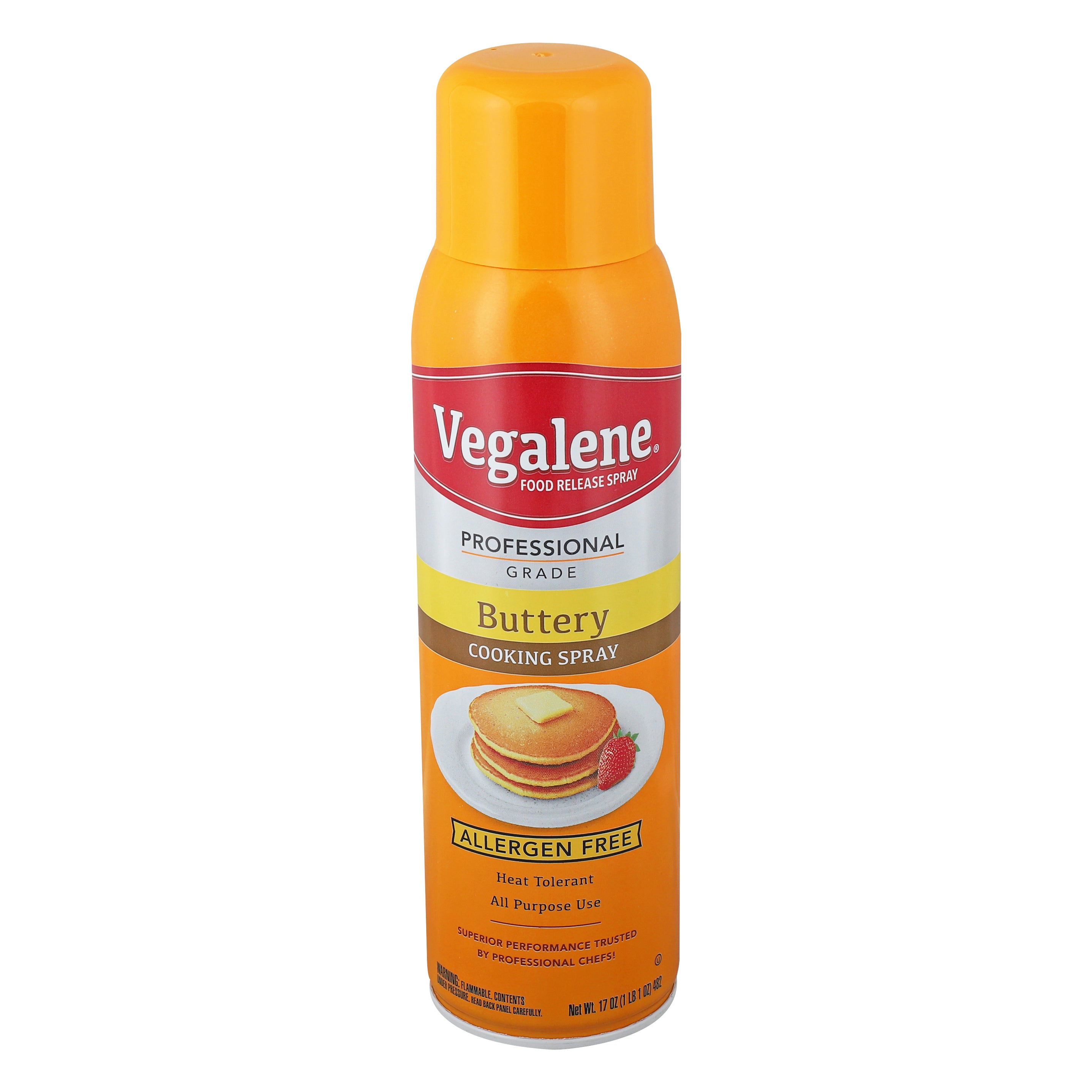 Vegalene Buttery Cooking Spray Food Release Spray 17 Ounce Size - 6 Per Case.