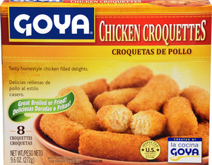 Goya Chicken Croquettes 9.6 Ounce Size - 12 Per Case.