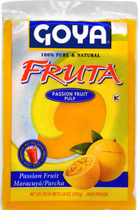 Goya Pure & Natural Passion Fruit Pulp 14 Ounce Size - 12 Per Case.