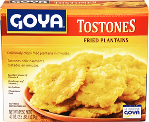 Goya Fried Plantains Tostones 40 Ounce Size - 6 Per Case.