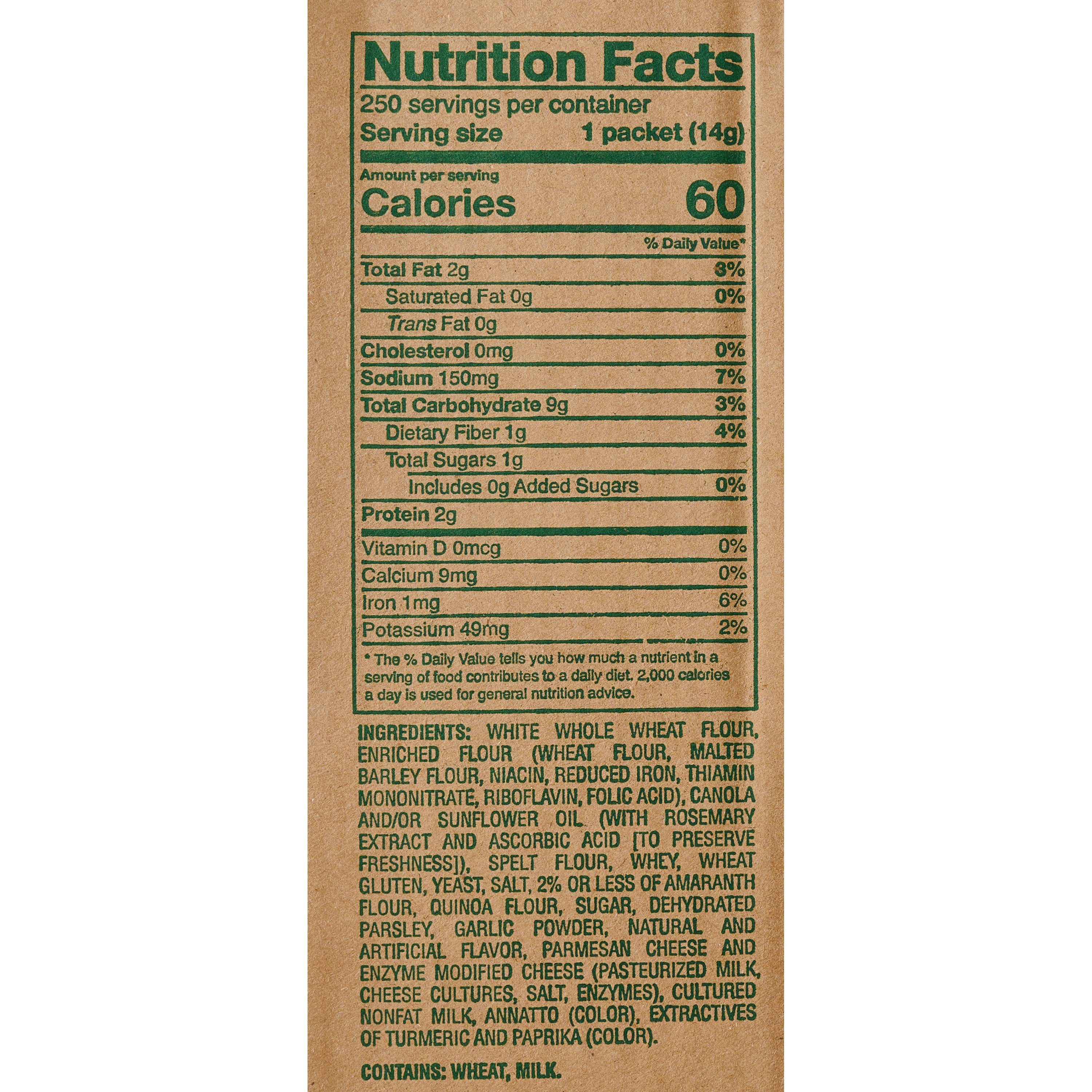 Fresh Gourmet Whole Grain Country Cut Cheesegarlic Crouton 0.5 Ounce Size - 250 Per Case.