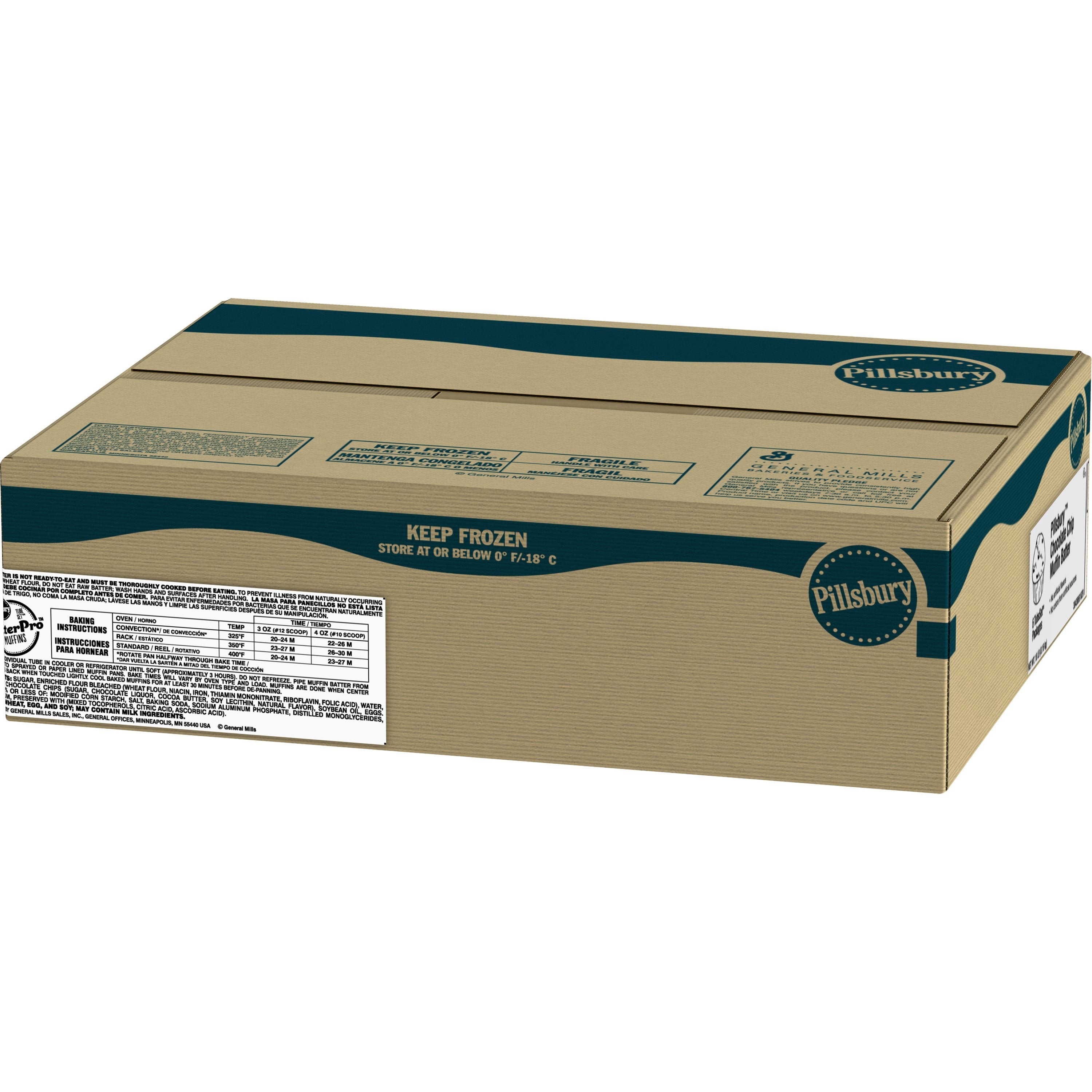 Pillsbury™ Tubeset™ Muffin Batter Chocolate Chip 3 Pound Each - 6 Per Case.