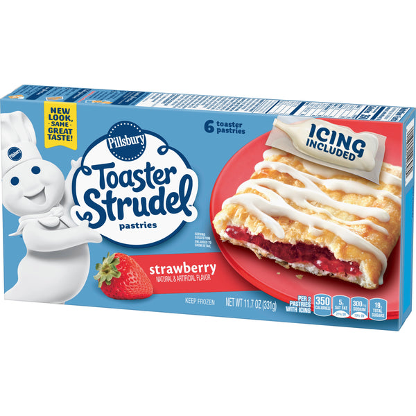 Pillsbury™ Frozen Toaster Strudel Pastriesstrawberry11.7 Ounce Size - 12 Per Case.