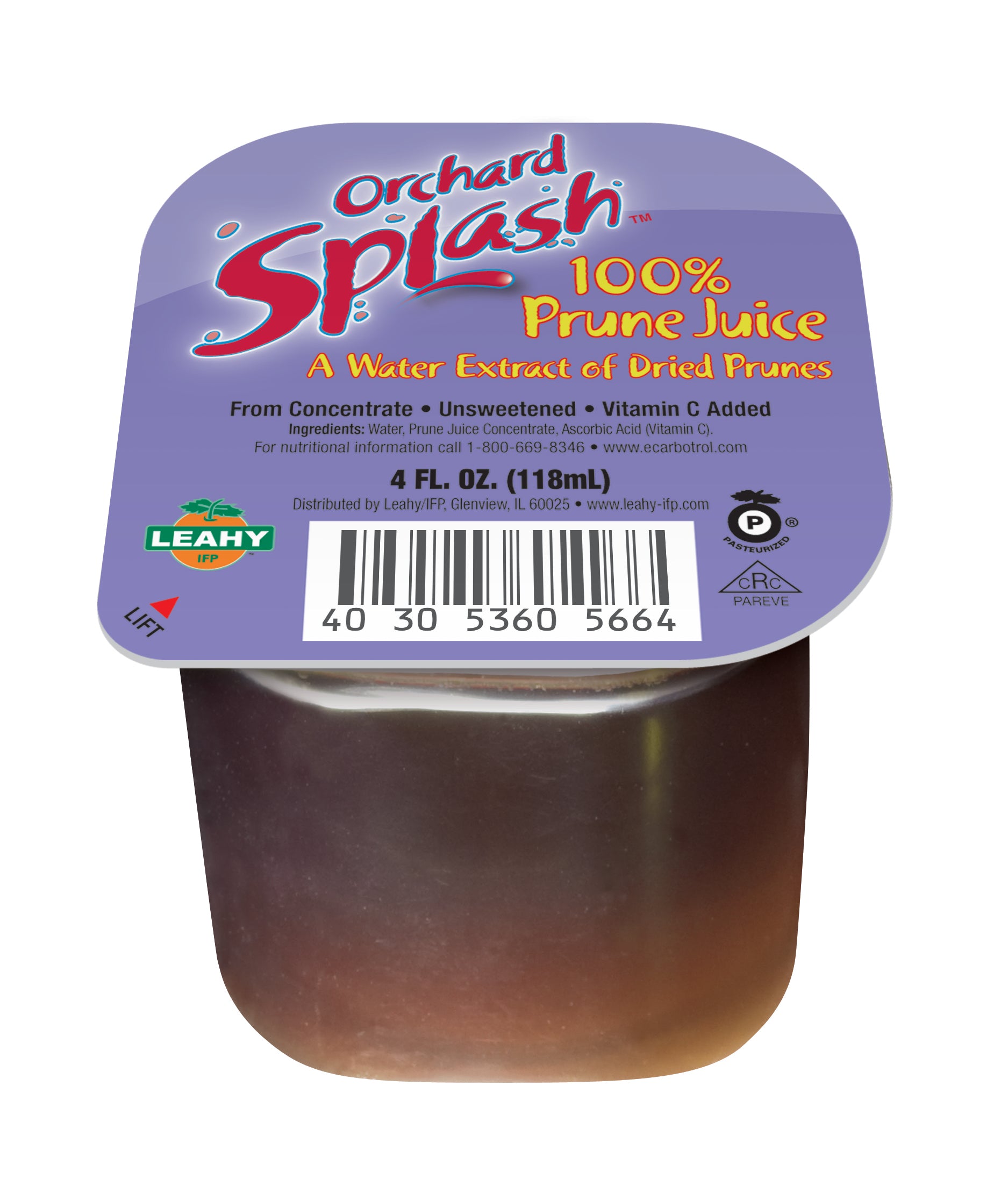 Prune Juice Cup 4 Fluid Ounce - 48 Per Case.