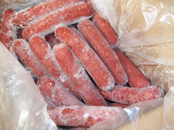 Tasty Brand Skinless Redpork And Beef Smoked Sausage 10 Pound Each - 1 Per Case.