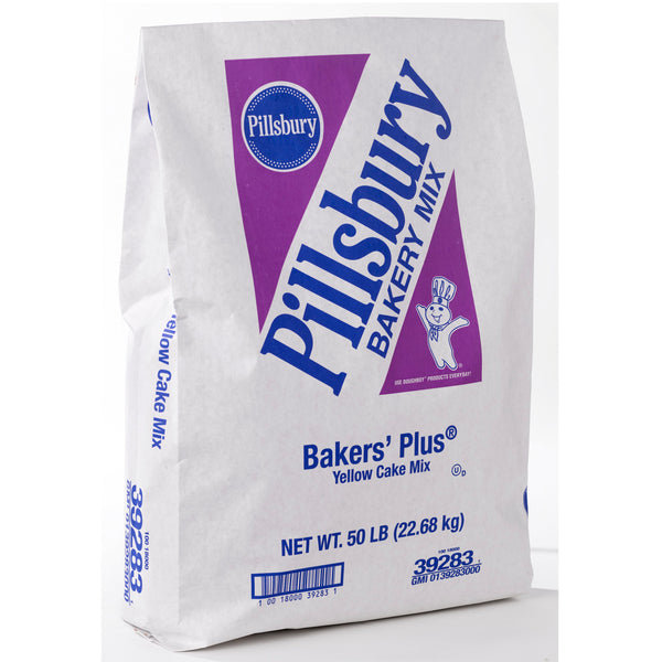 Pillsbury™ Bakers' Plus™ Cake Mix Yellow 50 Pound Each - 1 Per Case.