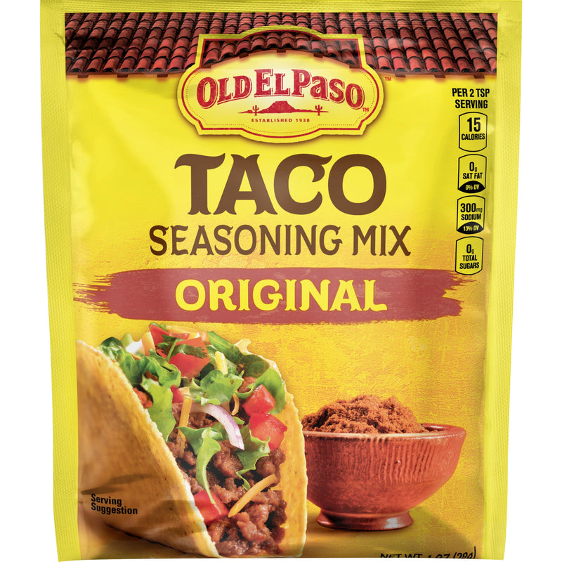 Old El Paso™ Taco Seasoning Original 1 Ounce Size - 32 Per Case.