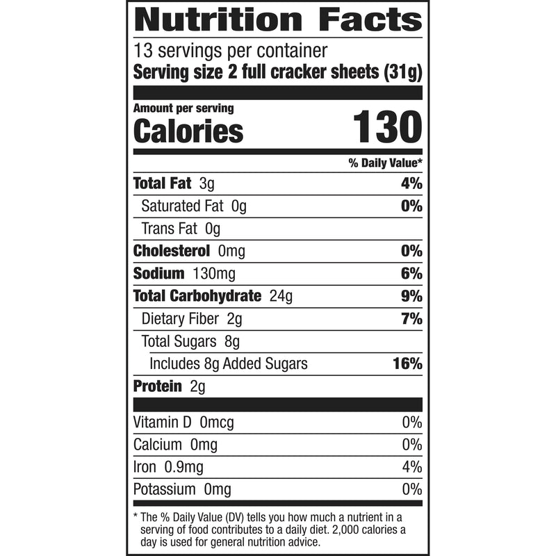 Annie's™ Organic Graham Crackers Box Honeygrahams 14.4 Ounce Size - 12 Per Case.