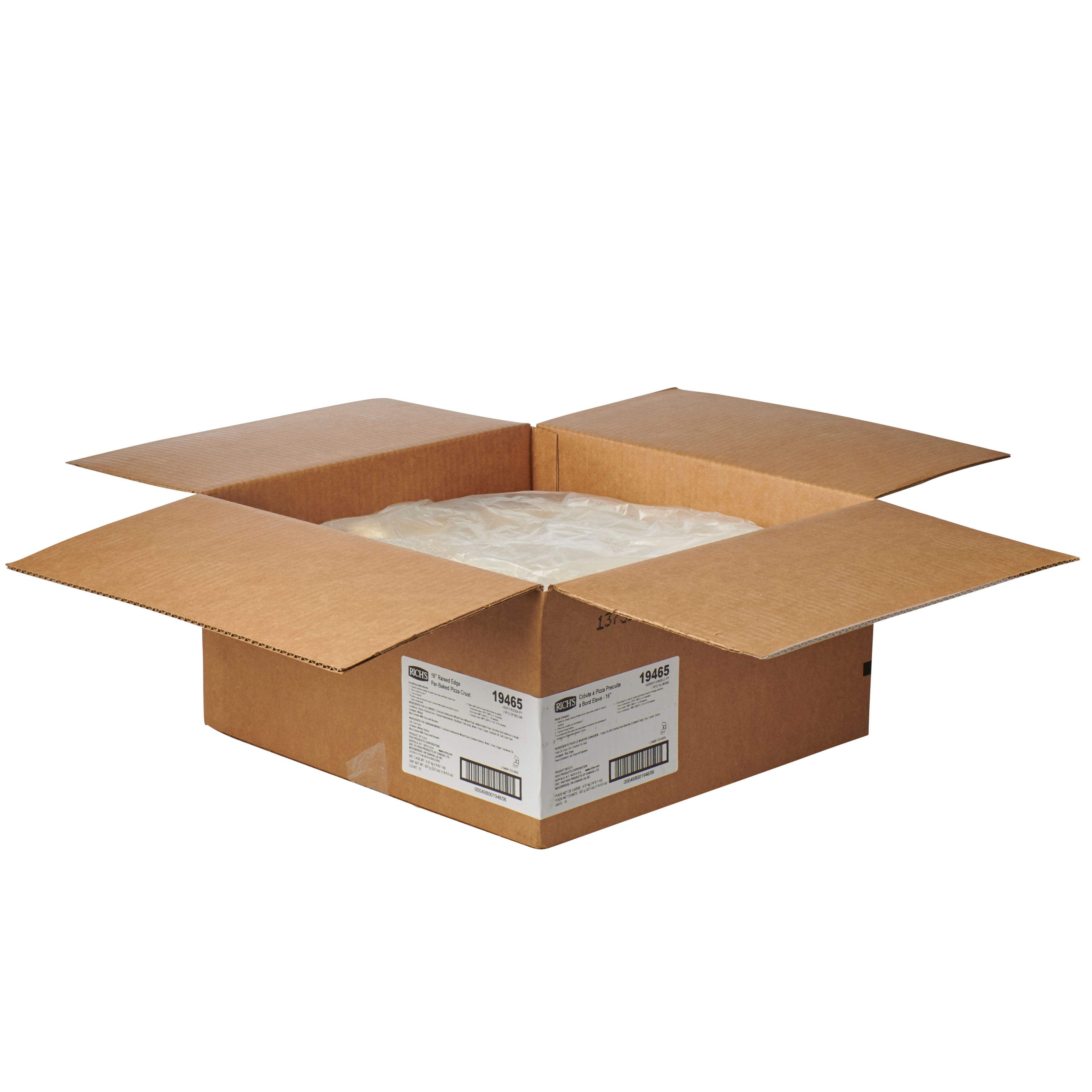 Pizza Crust Par Baked Raised Edge 6" 22.5 Ounce Size - 10 Per Case.