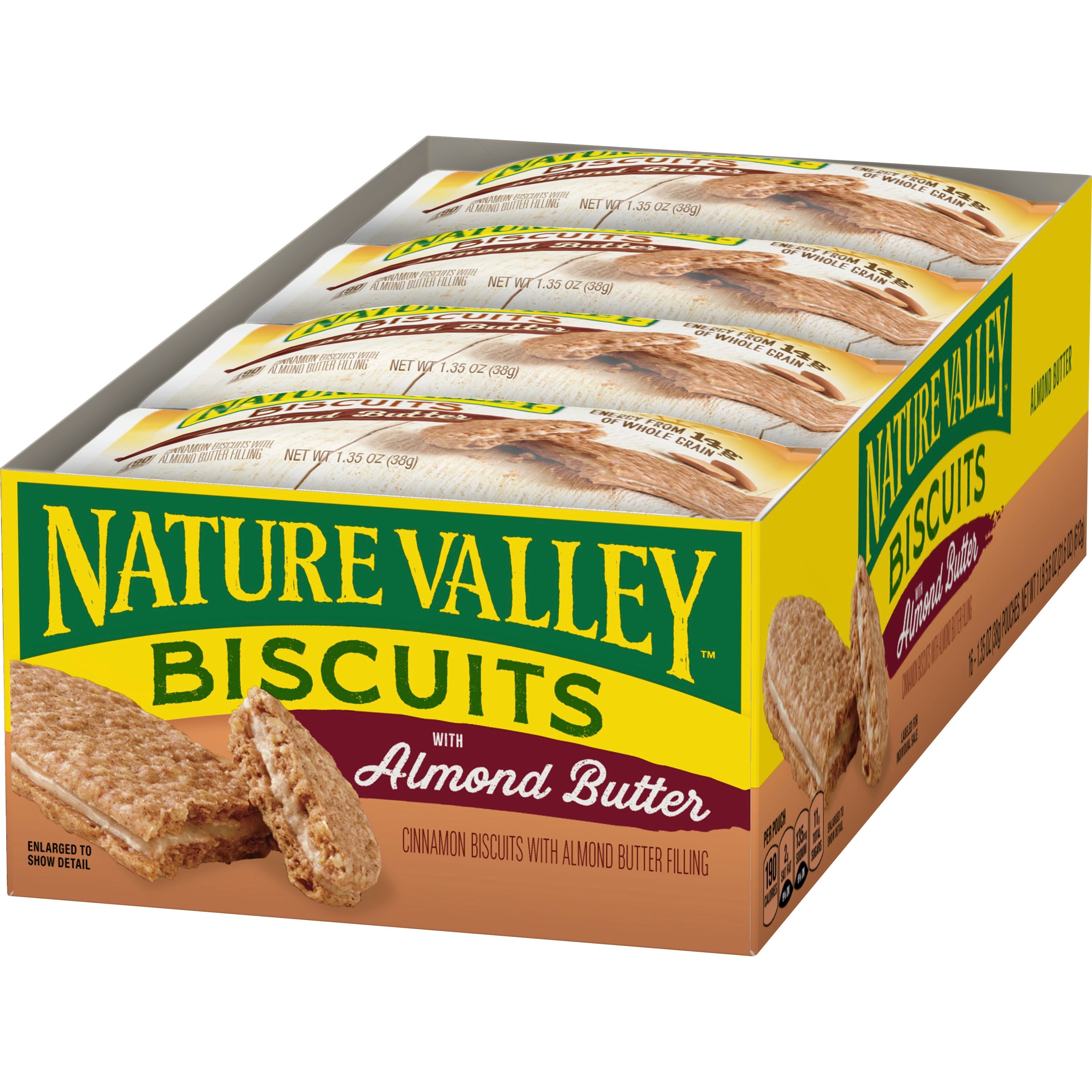 Nature Valley™ Biscuits Snack Almond Butter 21.6 Ounce Size - 6 Per Case.